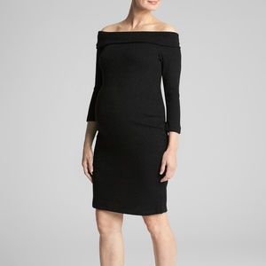 GAP Maternity - XS - Black Off-Shoulder Dress NWOT